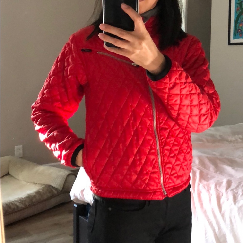 Obermeyer Cherry Red Quilt Jacket